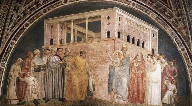 GIOTTO di Bondone Renunciation of Wordly Goods oil painting image